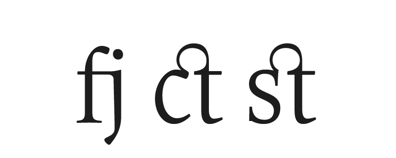discretionary ligatures