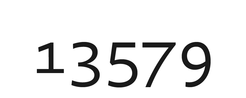Tabular old style figures