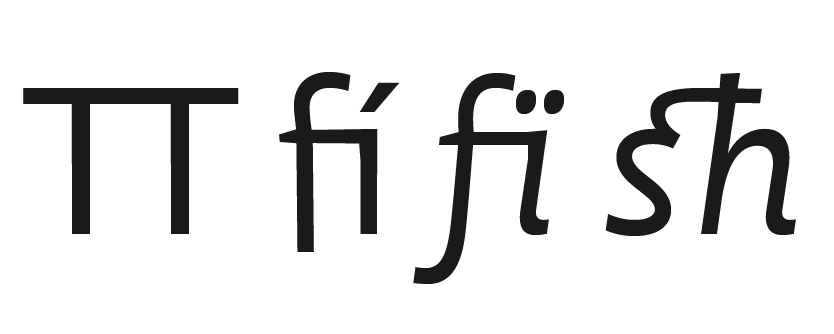 discretionary ligatures