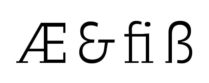 standard ligatures
